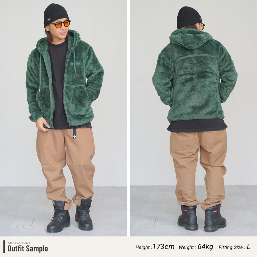 Champion - 新品L チャンピオン men&#39;s ボアフリース フルジップジャケット カーキ L Champion (チャンピオン) ボア フリース フルジップ ジャケット