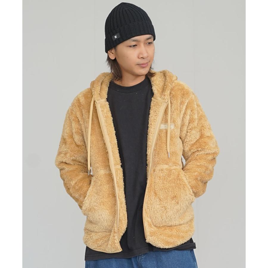 チャンピオン パーカー メンズ シャギーボアフリース ジップアップ 抗菌防臭 静電気防止 Champion ジップフーデッドジャケット 23FW ベーシック C3-Y615 | Champion | 05