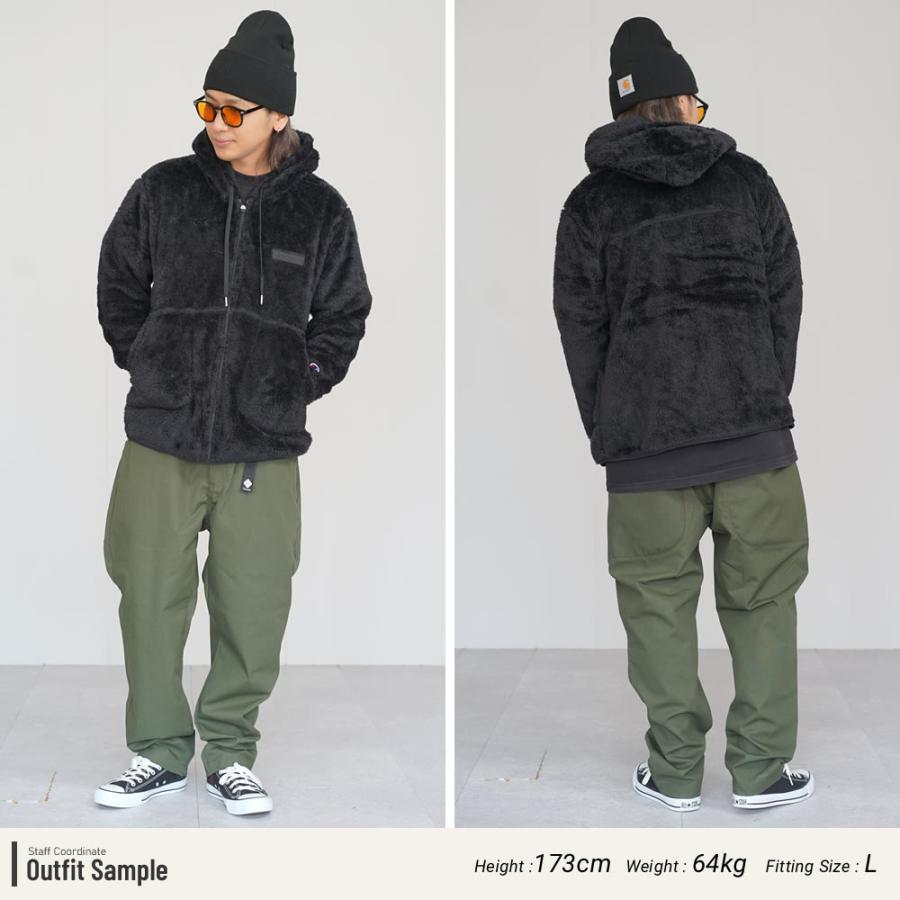 Champion - 新品L チャンピオン men&#39;s ボアフリース フルジップジャケット カーキ L Champion チャンピオン パーカー メンズ シャギーボアフリース