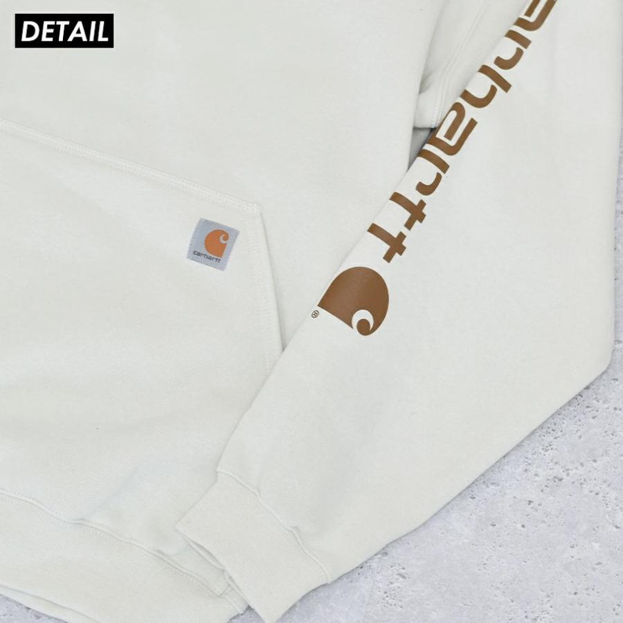 Carhartt カーハート パーカー メンズ 裏起毛 スウェット プルオーバー フーディー 袖ロゴ ワーク ブランド 大きいサイズ K288 USA企画 | Carhartt | 19