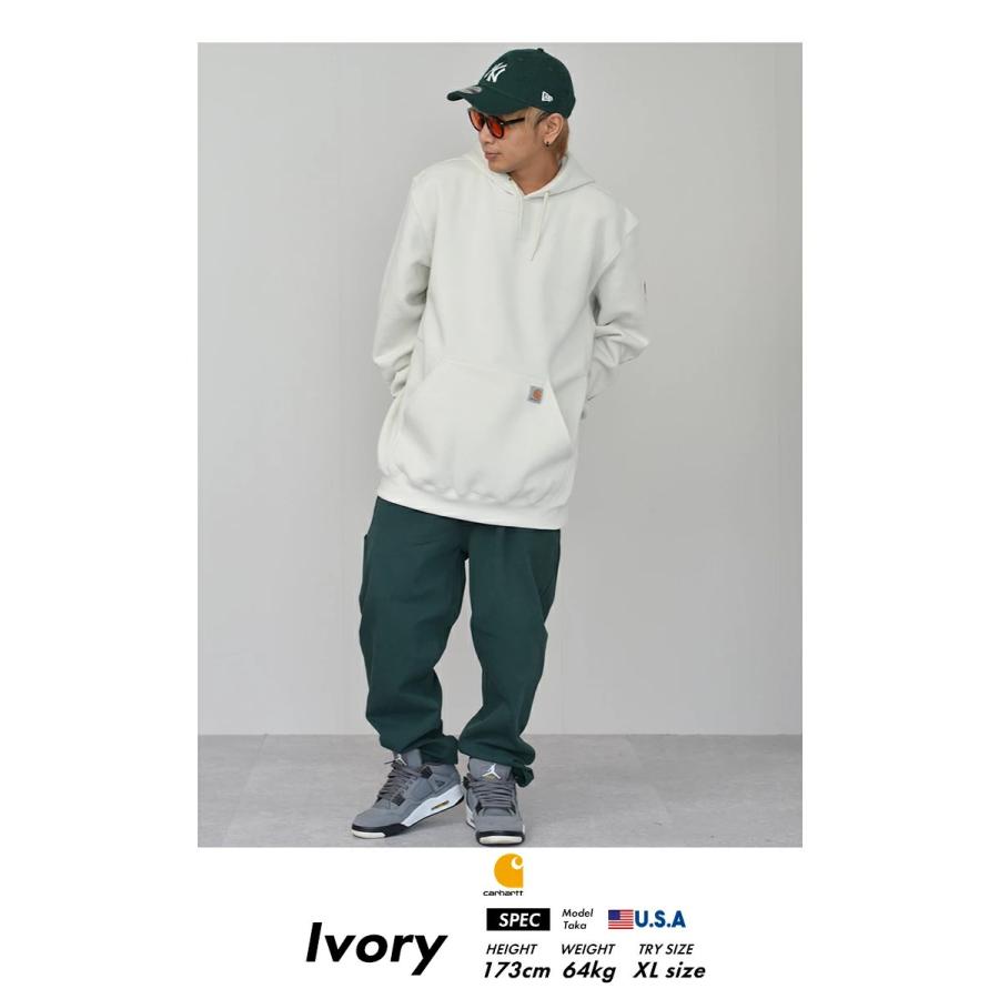 Carhartt カーハート パーカー メンズ 裏起毛 スウェット プルオーバー フーディー 袖ロゴ ワーク ブランド 大きいサイズ K288 USA企画 | Carhartt | 09