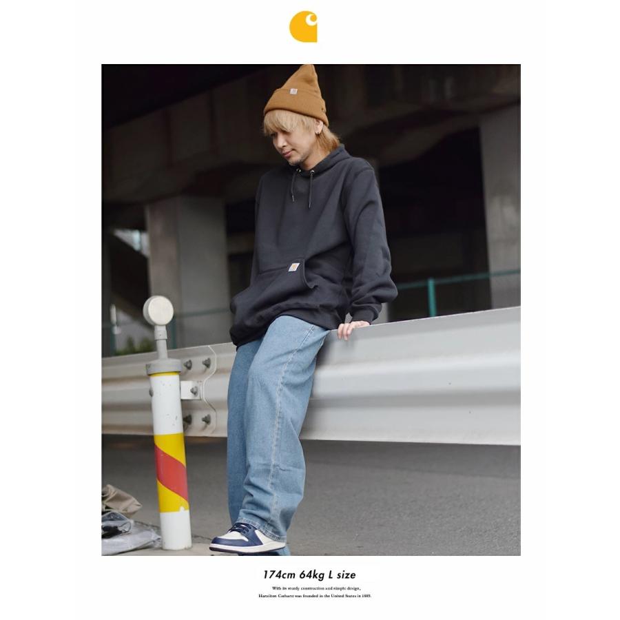 Carhartt カーハート パーカー メンズ 裏起毛 スウェット プルオーバー フーディー ロゴパッチ ワーク ブランド 大きいサイズ K122 USA企画 | Carhartt | 08