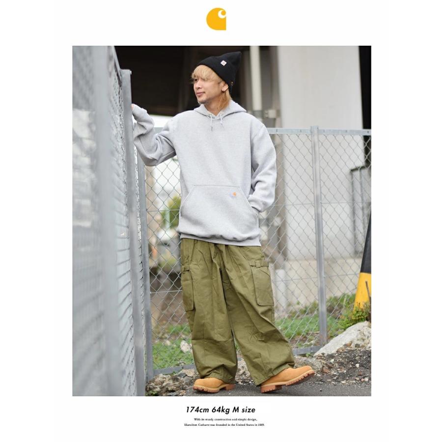 Carhartt カーハート パーカー メンズ 裏起毛 スウェット プルオーバー フーディー ロゴパッチ ワーク ブランド 大きいサイズ K122 USA企画 | Carhartt | 10