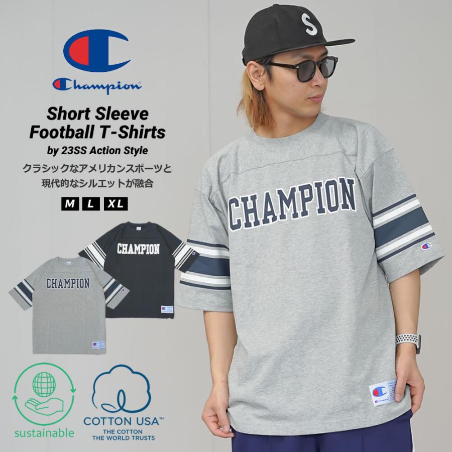 Champion チャンピオン フットボールTシャツ メンズ 23SS Champion チャンピオン フットボールTシャツ メンズ 23SS
