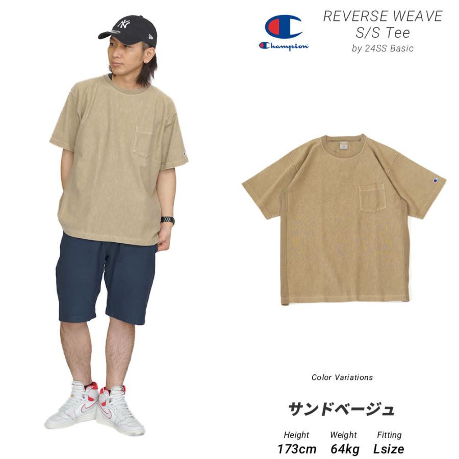 チャンピオン Tシャツ メンズ 半袖 胸ポケット カジュアル Champion 24SS C3-Z316 | Champion | 02