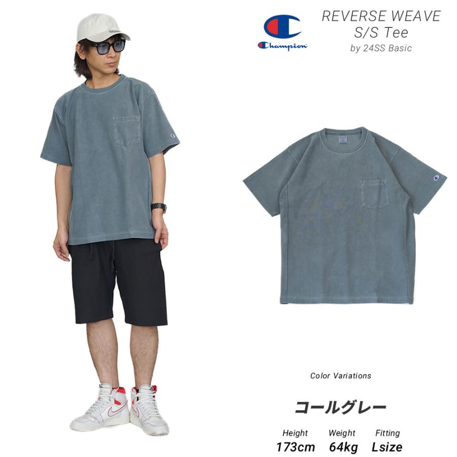 チャンピオン Tシャツ メンズ 半袖 胸ポケット カジュアル Champion 24SS C3-Z316 | Champion | 03