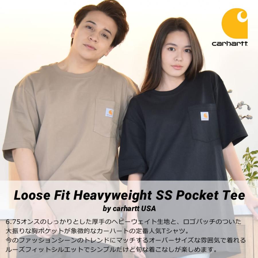 Carhartt カーハート ポケットTシャツ ポケT メンズ レディース 半袖 ヘビーウェイト 厚手 オーバーサイズ ゆったり 大きめ 綿 K87 USA企画 | Carhartt | 14