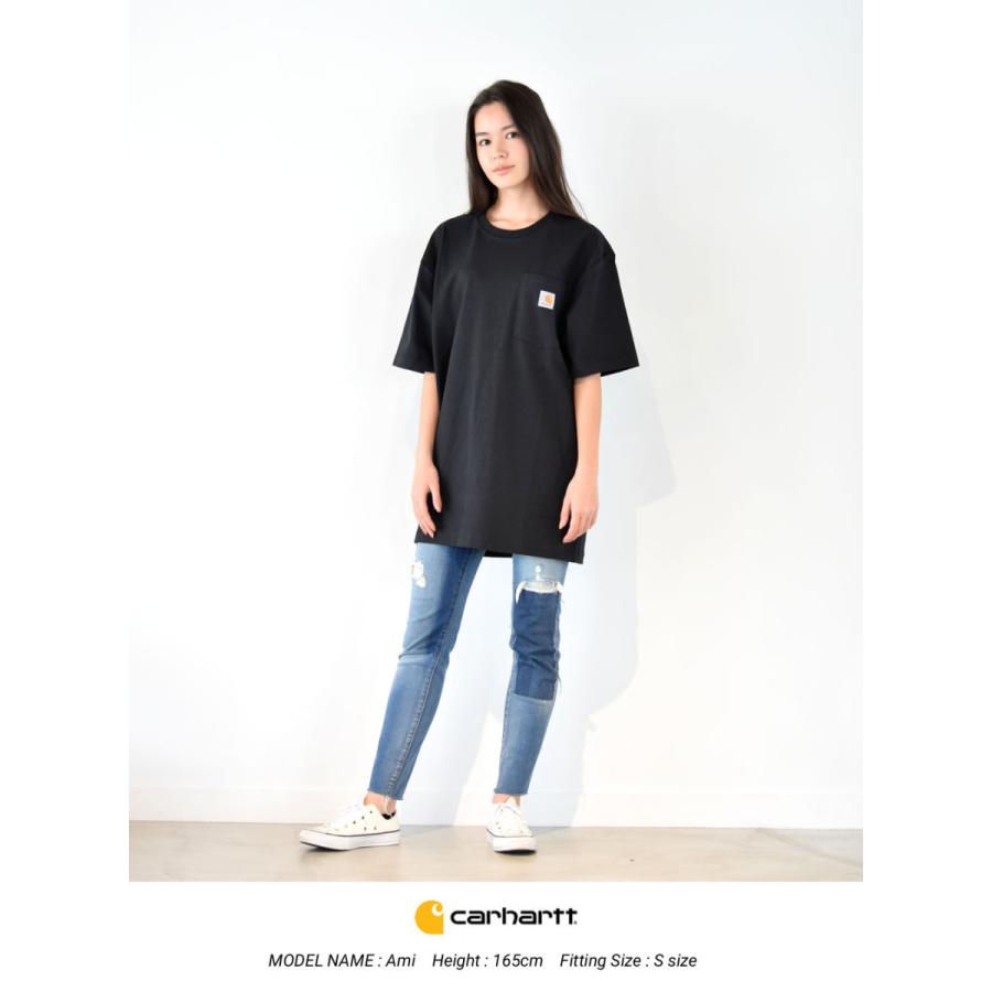 Carhartt カーハート ポケットTシャツ ポケT メンズ レディース 半袖 ヘビーウェイト 厚手 オーバーサイズ ゆったり 大きめ 綿 K87 USA企画 | Carhartt | 23
