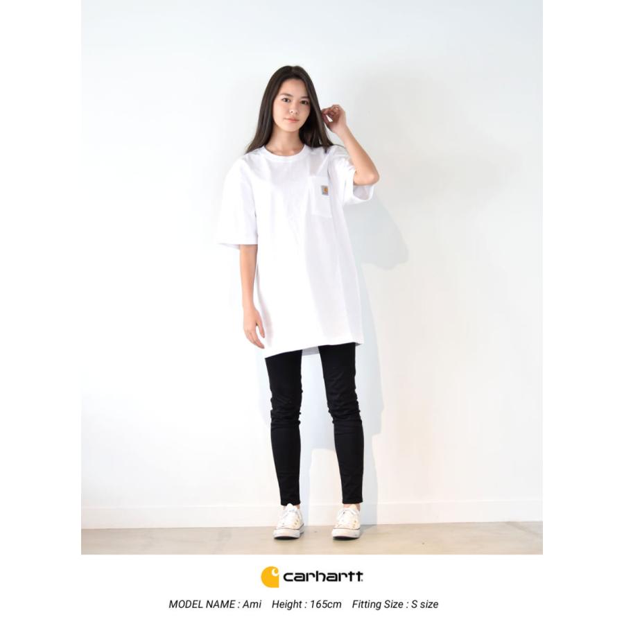 Carhartt カーハート ポケットTシャツ ポケT メンズ レディース 半袖 ヘビーウェイト 厚手 オーバーサイズ ゆったり 大きめ 綿 K87 USA企画 | Carhartt | 22