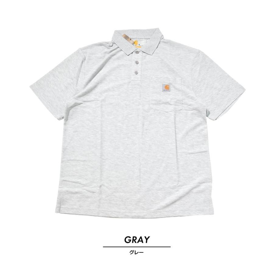 Carhartt カーハート ポロシャツ メンズ 半袖 鹿の子素材 オーバーサイズ ゆったり 大きめ K570 USA企画 | Carhartt | 05