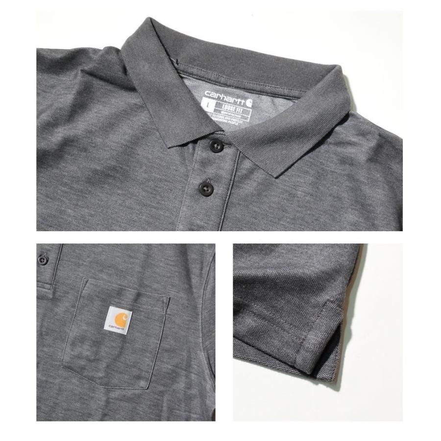 Carhartt カーハート ポロシャツ メンズ 半袖 鹿の子素材 オーバーサイズ ゆったり 大きめ K570 USA企画 | Carhartt | 15