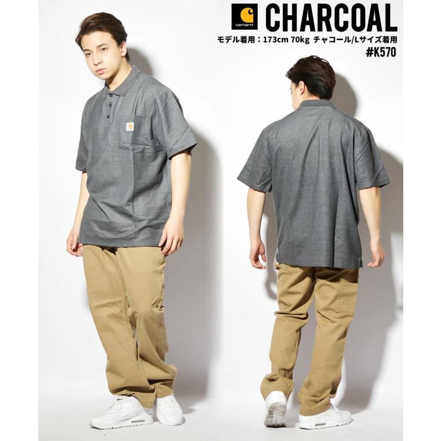 Carhartt カーハート ポロシャツ メンズ 半袖 鹿の子素材 オーバーサイズ ゆったり 大きめ K570 USA企画 | Carhartt | 08