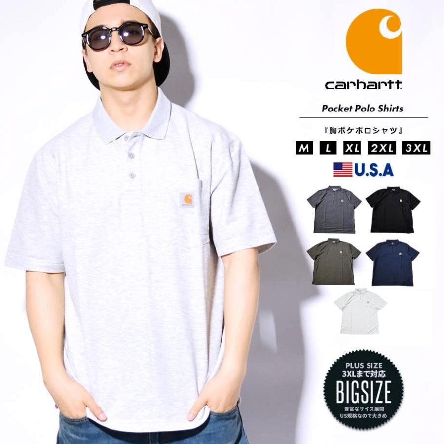 Carhartt カーハート ポロシャツ メンズ 半袖 鹿の子素材 オーバーサイズ ゆったり 大きめ K570 USA企画 | Carhartt | 13
