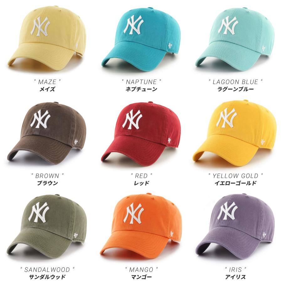 47Brand フォーティーセブンブランド キャップ 帽子 メンズ レディース CLEAN UP クリーンナップ MLB ニューヨーク・ヤンキース ブランド NY ロゴ