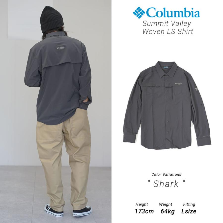 コロンビア サミットバレー  長袖 シャツ メンズ 吸湿速乾  UPF50 紫外線対策 Columbia Summit Valley Woven LS Shirt AE5164 | Columbia | 05
