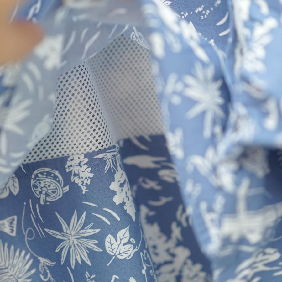 コロンビア 長袖 シャツ メンズ トローラーズ ベスト ショートスリーブシャツ フィッシングモチーフ 総柄 FM7011 | Columbia | 20