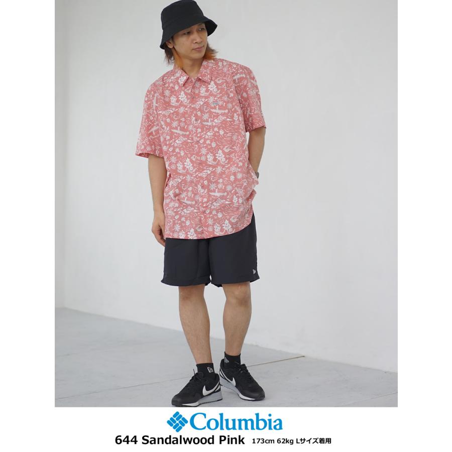 コロンビア 長袖 シャツ メンズ トローラーズ ベスト ショートスリーブシャツ フィッシングモチーフ 総柄 FM7011 | Columbia | 11