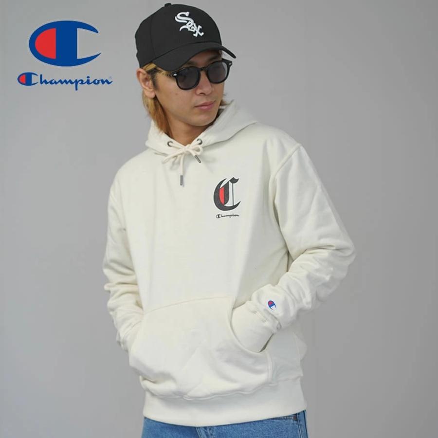 Champion チャンピオン パーカー メンズ 裏起毛 スウェット プルオーバー オーバーサイズ POWERBLEND GRAPHIC HOODIE GF89H 586NKA USA企画 | Champion | 02