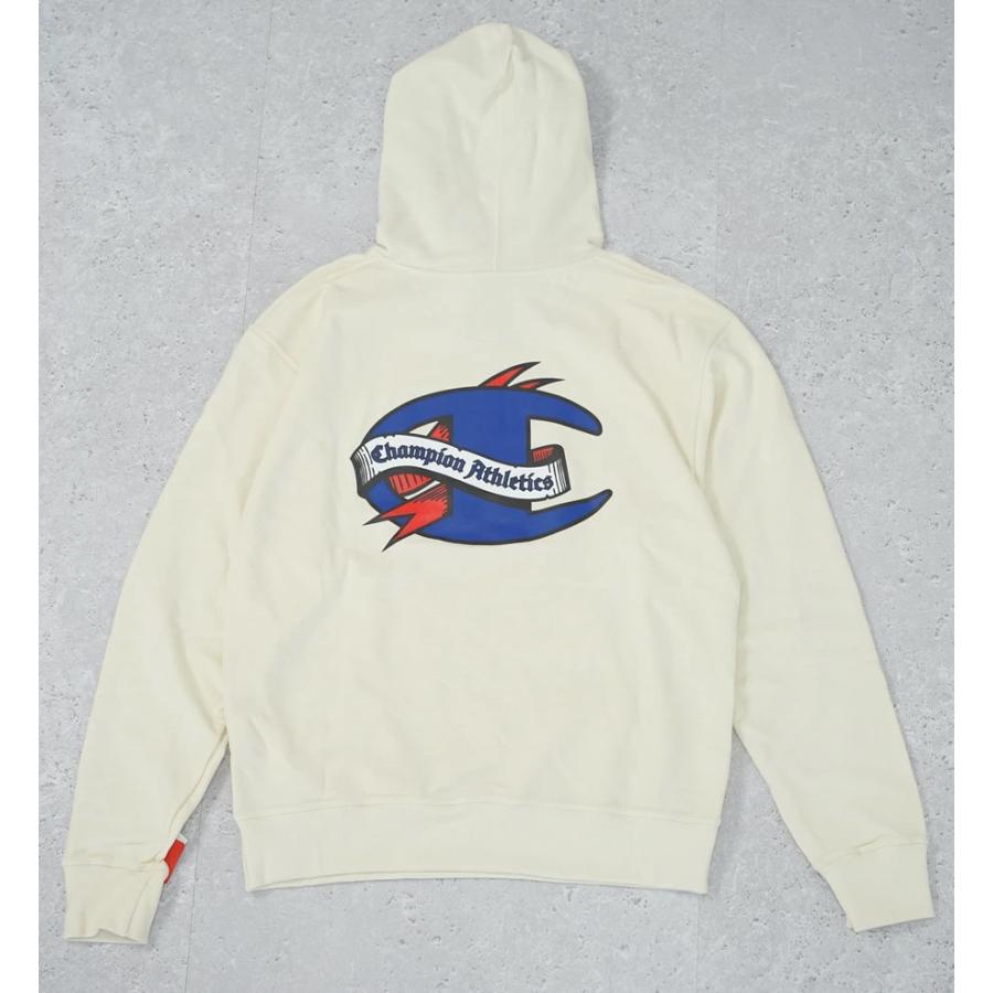 Champion チャンピオン パーカー メンズ 裏起毛 スウェット プルオーバー オーバーサイズ POWERBLEND GRAPHIC HOODIE GF89H 586NKA USA企画 | Champion | 04