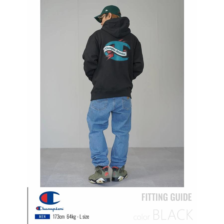 Champion チャンピオン パーカー メンズ 裏起毛 スウェット プルオーバー オーバーサイズ POWERBLEND GRAPHIC HOODIE GF89H 586NKA USA企画 | Champion | 06