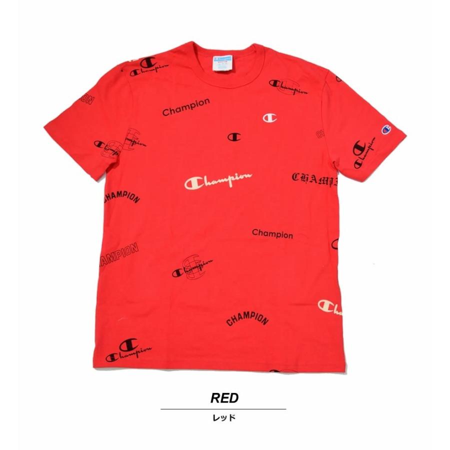Champion チャンピオン Tシャツ メンズ ロゴプリント 総柄 おしゃれ ブランド アメカジ T1919S 586404 USA企画 | Champion | 01