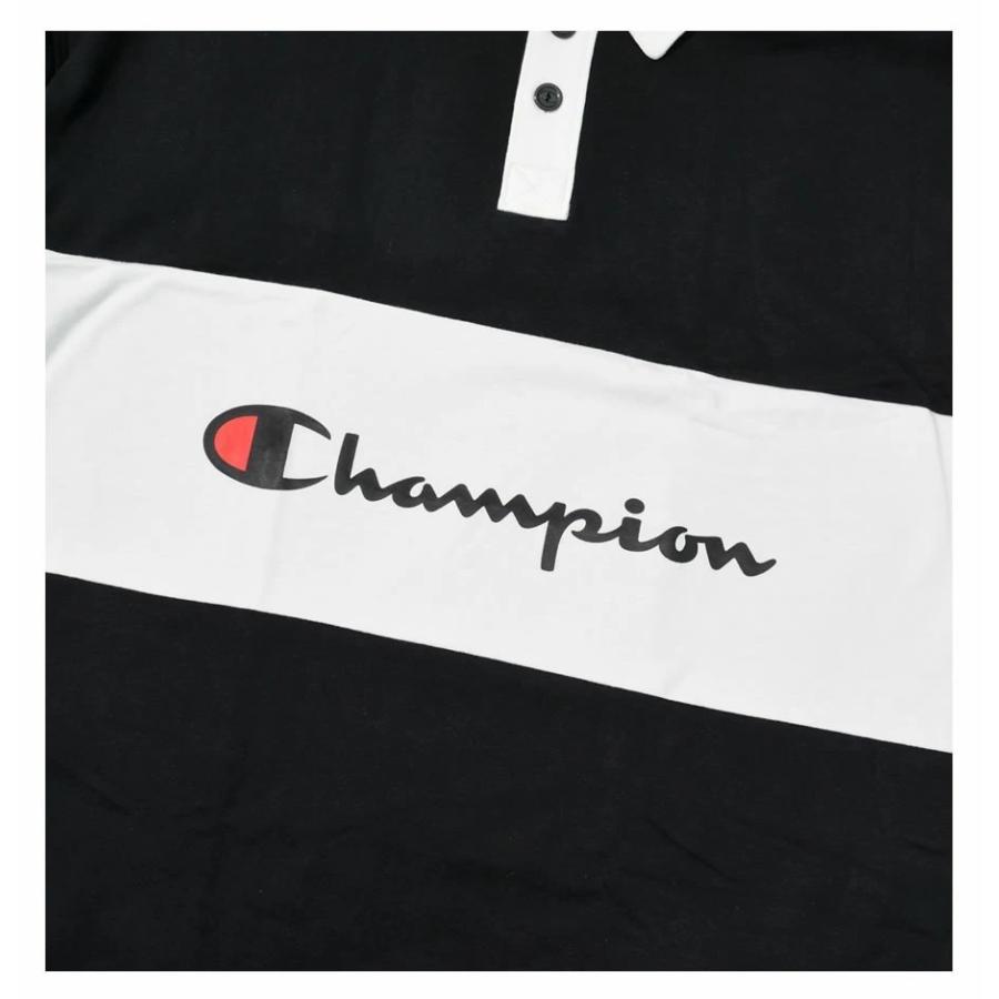Champion チャンピオン ポロシャツ メンズ 半袖 ラグビーシャツ オーバーサイズ おしゃれ ブランド アメカジ T63318 586ELA USA企画 | Champion | 04