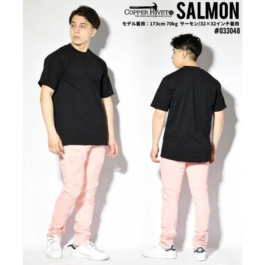 コッパーリベット COPPER RIVET チノパン カラーパンツ メンズ ダメージ加工 ストレッチ スリム USAブランド PANTS WITH RIPS & PERMANENT WRINKLES 33048 |  | 03