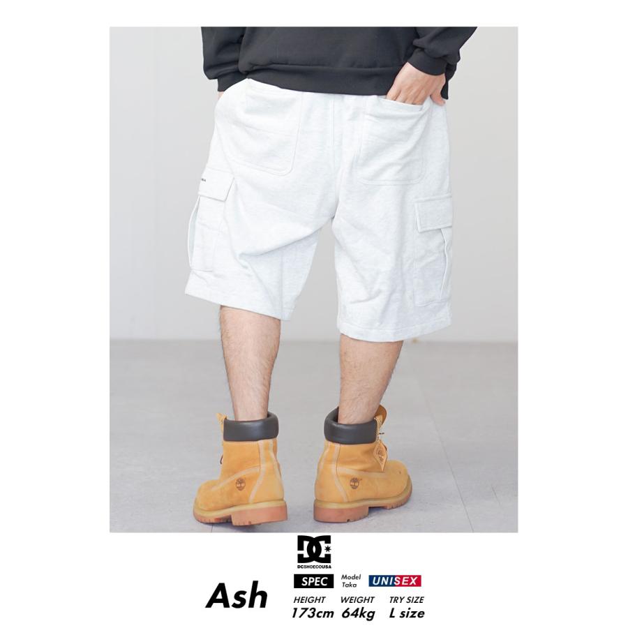 DC ハーフパンツ スウェット カーゴ メンズ アッシュグレー ロゴ シンプル ボトムス スケーター ストリート系 ファッション DWS241011 | DC SHOES | 03