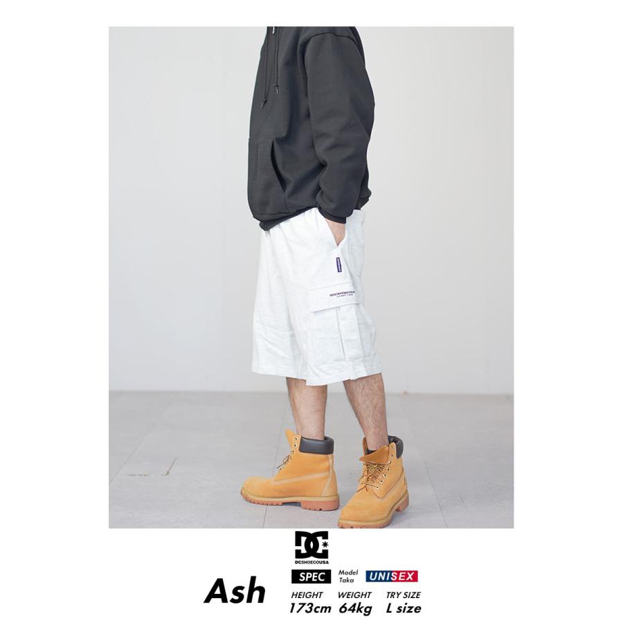 DC ハーフパンツ スウェット カーゴ メンズ アッシュグレー ロゴ シンプル ボトムス スケーター ストリート系 ファッション DWS241011 | DC SHOES | 04