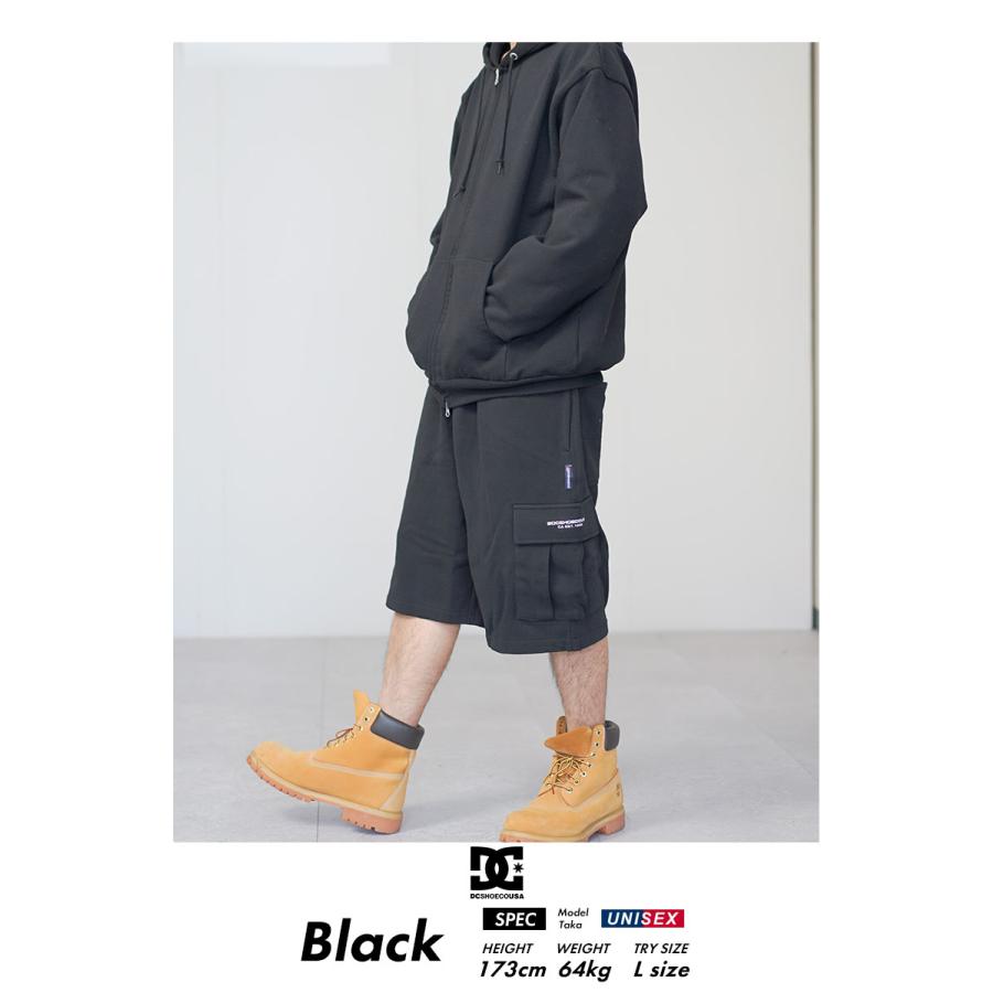 DC ハーフパンツ スウェット カーゴ メンズ ブラック ロゴ シンプル ボトムス スケーター ストリート系 ファッション DWS241011 | DC SHOES | 04