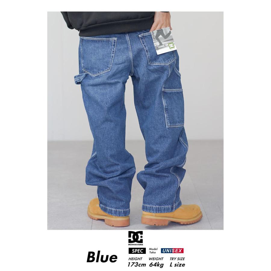 DC ジーンズ ペインターパンツ バギー メンズ デニム ワイド ロゴ シンプル ボトムス スケーター ストリート系 ファッション DPT241050 | DC SHOES | 03