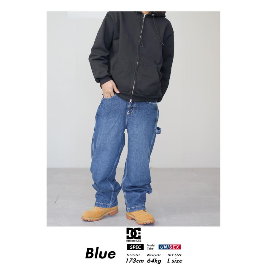 DC ジーンズ ペインターパンツ バギー メンズ デニム ワイド ロゴ シンプル ボトムス スケーター ストリート系 ファッション DPT241050 | DC SHOES | 04