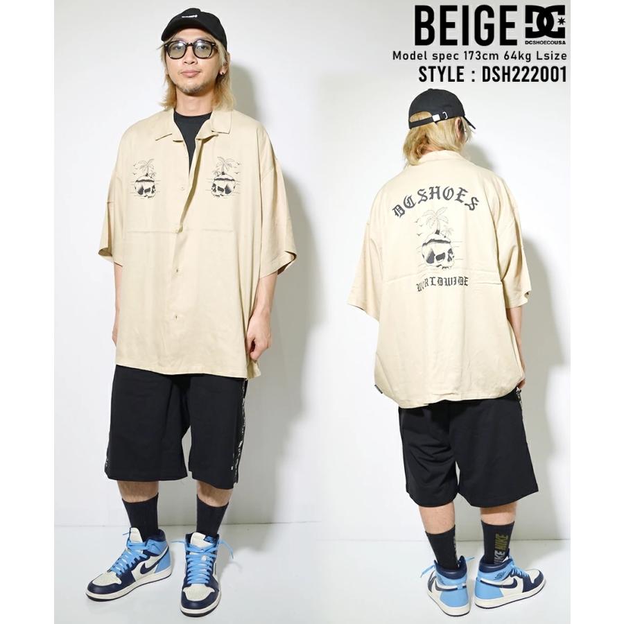 DC SHOES ディーシーシューズ オープンカラーシャツ メンズ 半袖 開襟 レーヨン シャツ ブランド スケーター スケボー 22 RAYON GRAPHIC SS SHIRT ベージュ | DC SHOES | 01