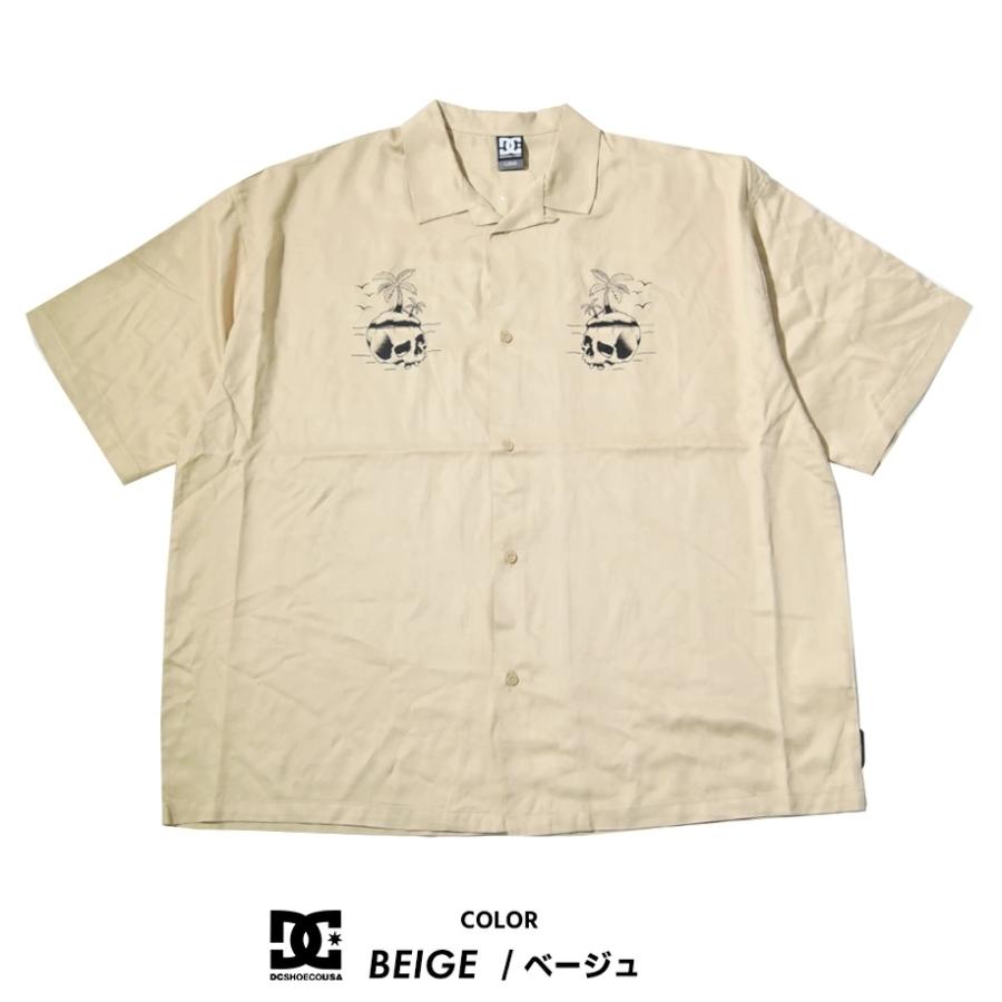 DC SHOES ディーシーシューズ オープンカラーシャツ メンズ 半袖 開襟 レーヨン シャツ ブランド スケーター スケボー 22 RAYON GRAPHIC SS SHIRT ベージュ | DC SHOES | 02