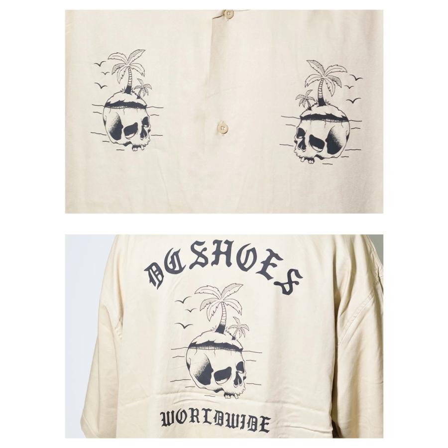 DC SHOES ディーシーシューズ オープンカラーシャツ メンズ 半袖 開襟 レーヨン シャツ ブランド スケーター スケボー 22 RAYON GRAPHIC SS SHIRT ベージュ | DC SHOES | 05
