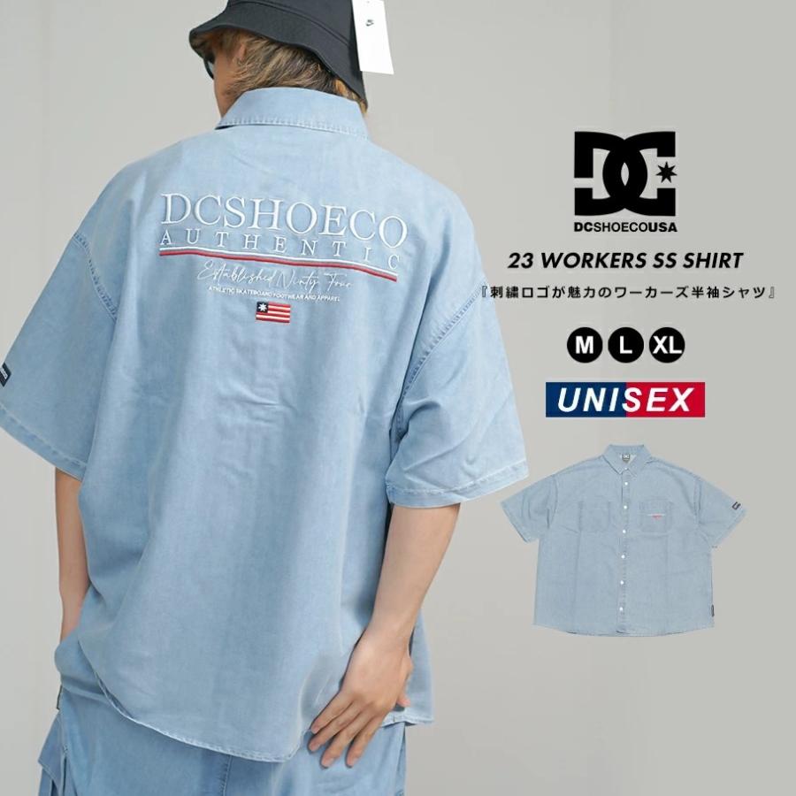 DC SHOES ディーシーシューズ デニムワークシャツ メンズ 23 WORKERS SS SHIRT インディゴ | DC SHOES