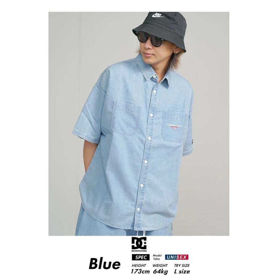 DC SHOES ディーシーシューズ デニムワークシャツ メンズ 23 WORKERS SS SHIRT インディゴ | DC SHOES | 02