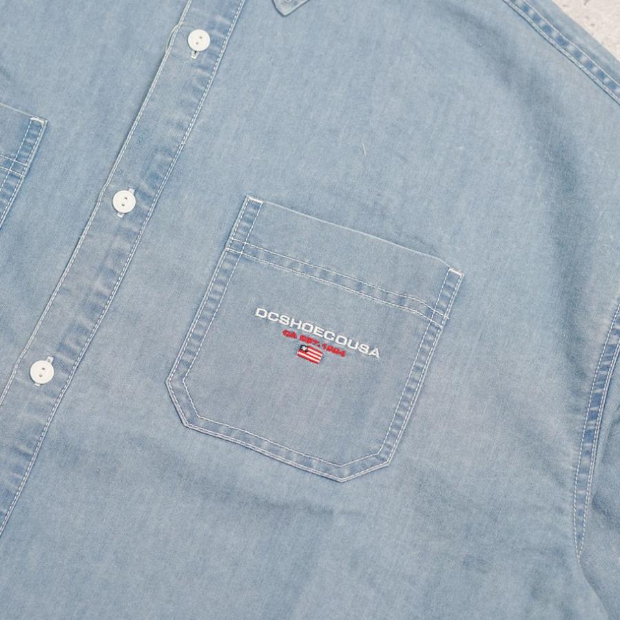 DC SHOES ディーシーシューズ デニムワークシャツ メンズ 23 WORKERS SS SHIRT インディゴ | DC SHOES | 08