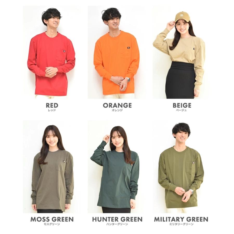 Dickies ディッキーズ ロンT 長袖 ポケットTシャツ ポケT カットソー メンズ おしゃれ ブランド ロゴ ワンポイント 大きいサイズ ゆったり ファッション USA企画 | Dickies | 22