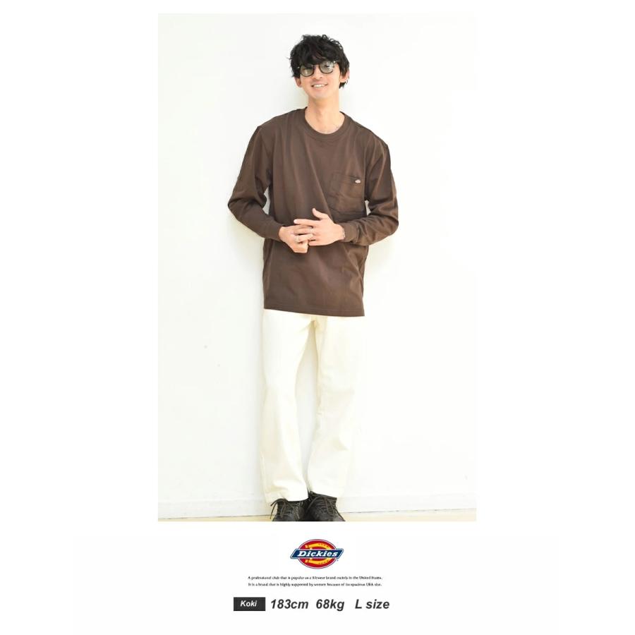 Dickies ディッキーズ ロンT 長袖 ポケットTシャツ ポケT カットソー メンズ おしゃれ ブランド ロゴ ワンポイント 大きいサイズ ゆったり ファッション USA企画 | Dickies | 18