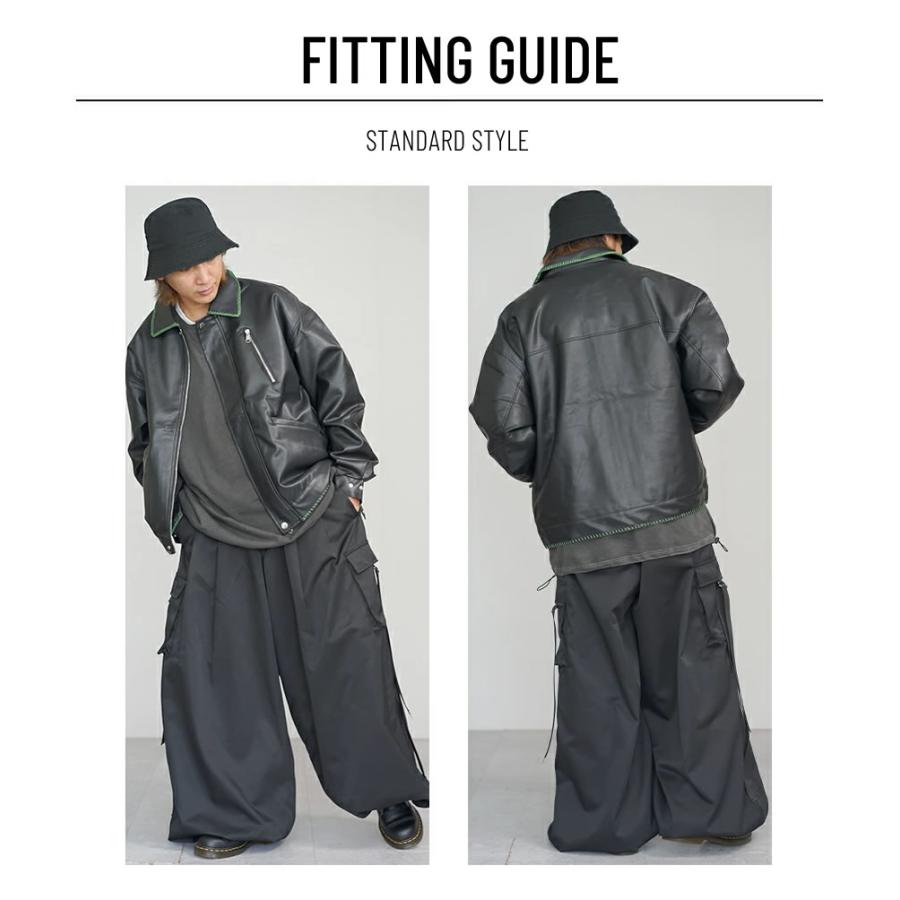 エクストラワイド ニッカーボッカーズ カーゴパンツ 鳶 メンズ 超極太 ワイド ミリタリー ニッカポッカ 大きいサイズ 作業着 モード系 おしゃれ ブランド DOP | DOPE | 14