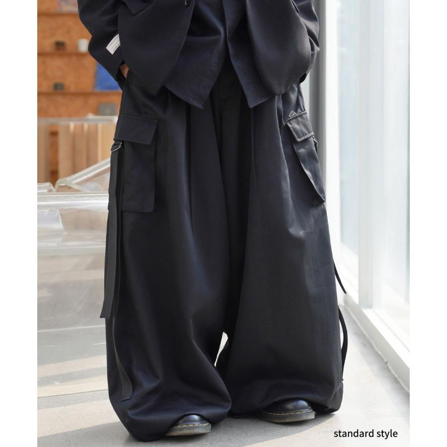 エクストラワイド ニッカーボッカーズ カーゴパンツ 鳶 メンズ 超極太 ワイド ミリタリー ニッカポッカ 大きいサイズ 作業着 モード系 おしゃれ ブランド DOP | DOPE | 04