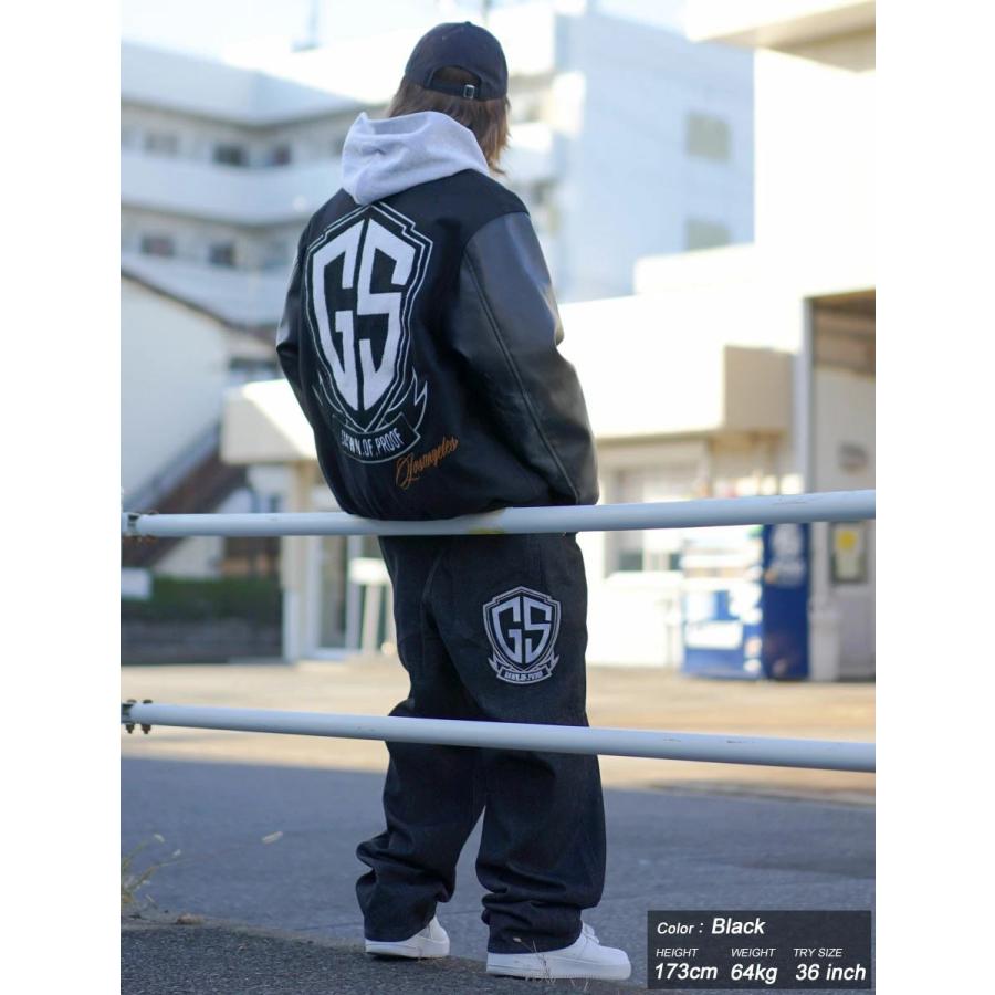 デニムパンツ メンズ ワイド バギーパンツ ジーンズ ロゴ刺繍 バックデザイン 大きいサイズ ルーズフィット B系 ストリート系 ファッション DOP ディーオーピー | DOPE | 04