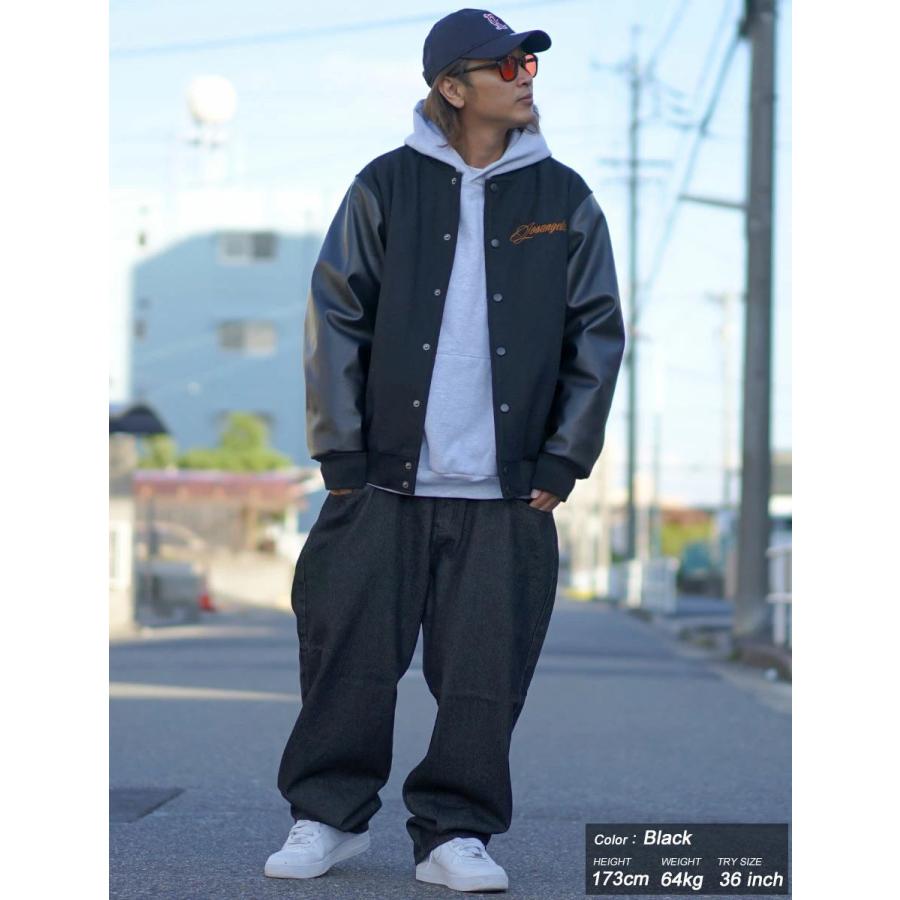 デニムパンツ メンズ ワイド バギーパンツ ジーンズ ロゴ刺繍 バックデザイン 大きいサイズ ルーズフィット B系 ストリート系 ファッション DOP ディーオーピー | DOPE | 05