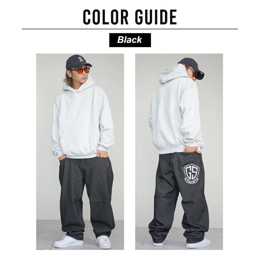 デニムパンツ メンズ ワイド バギーパンツ ジーンズ ロゴ刺繍 バックデザイン 大きいサイズ ルーズフィット B系 ストリート系 ファッション DOP ディーオーピー | DOPE | 06