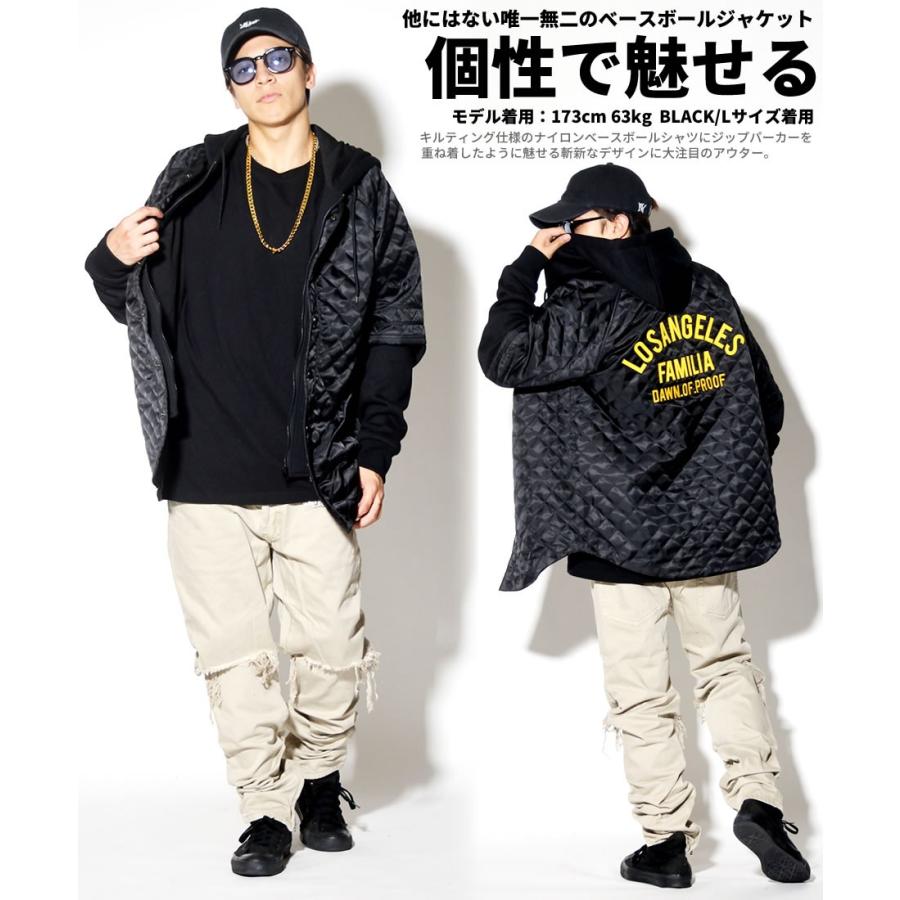 DOPE ロング丈キルティングジャケット メンズ キルティング