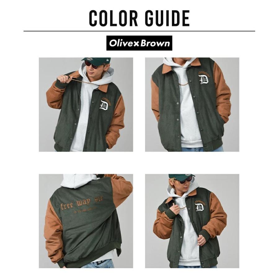 DOPE（ドープ） スタジャン メンズ 襟付き レターマンジャケット 中綿