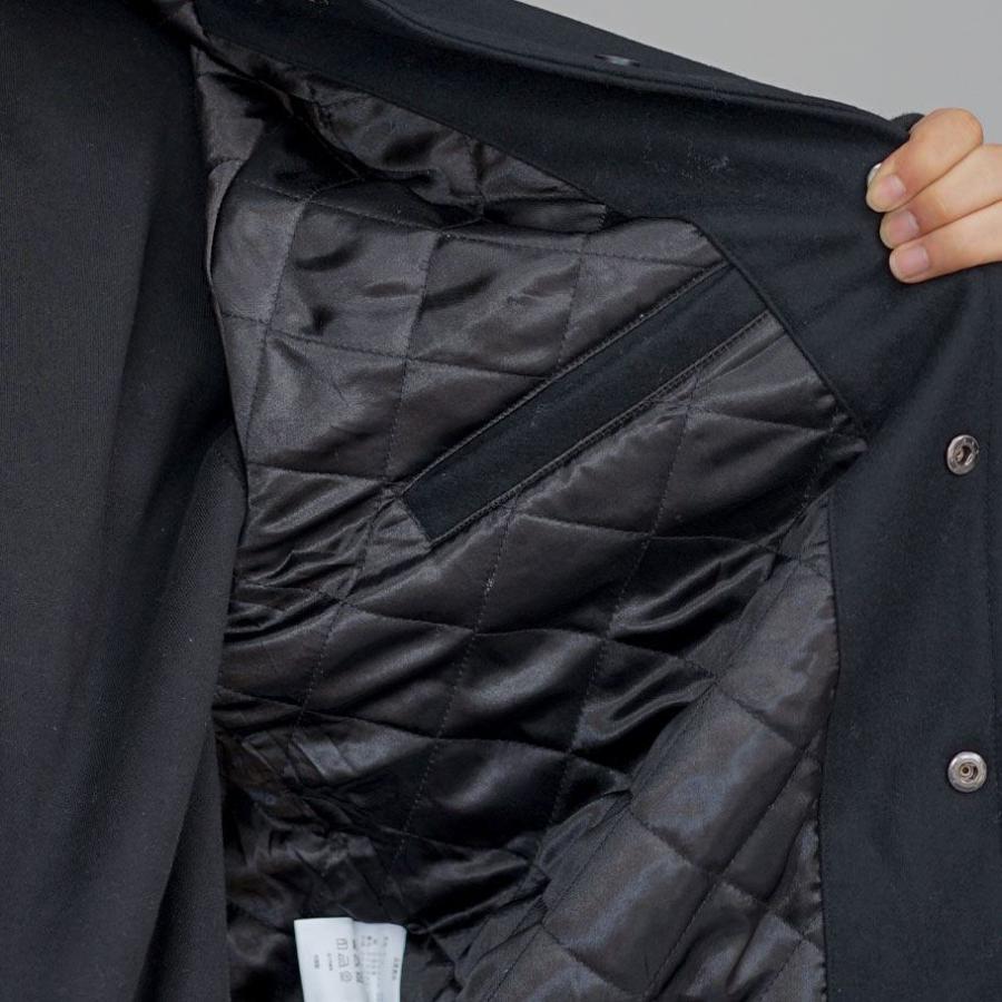 メンズ メルトン スタジャン ブラック グランジ 90s 長袖 アウター メンズ メルトン スタジャン ブラック グランジ 90s 長袖