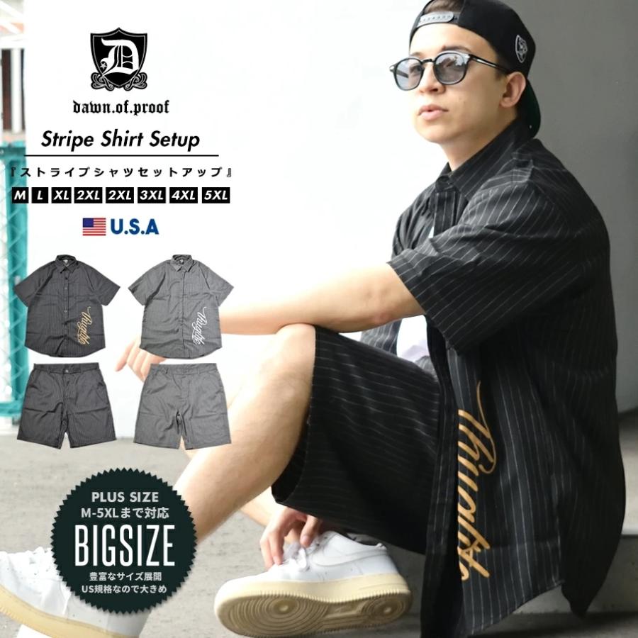 セットアップ 上下セット メンズ 夏 半袖 ワークシャツ ハーフパンツ コットン ピンストライプ柄 綿 おしゃれ B系 ストリート系 ブランド Dpst104 Deep B系 ストリートファッション 通販 Yahoo ショッピング