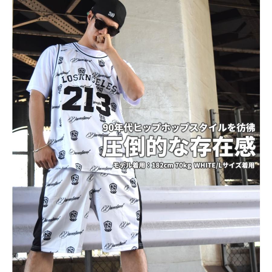 セットアップ 上下セット メンズ 夏 メッシュジャージ タンクトップ ハーフパンツ 総柄 おしゃれ B系 ストリート系 ブランド ダンス 衣装 |  | 01